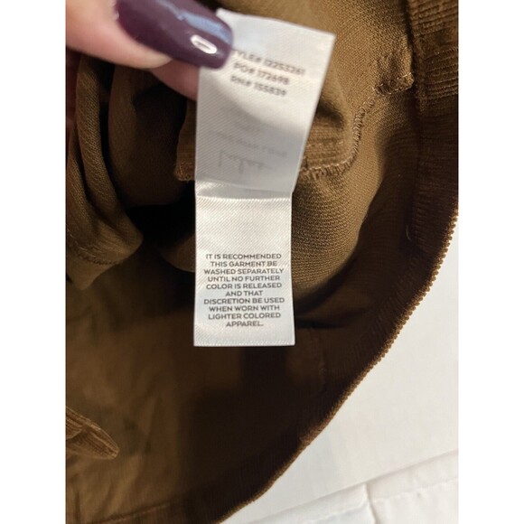 NWT Lulus Corduroy Midi Length Button Front Skirt Seasonal Feelings Brown Size S - Picture 7 of 13